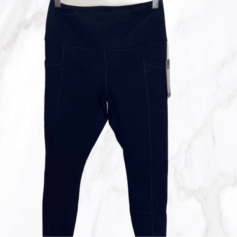 NWT YOGALICIOUS BLUE LEGGINGS WITH POCKETS